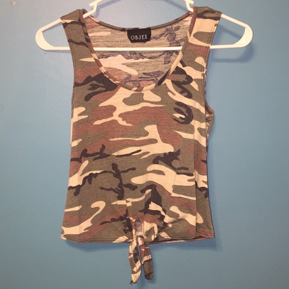 Camouflage crop top